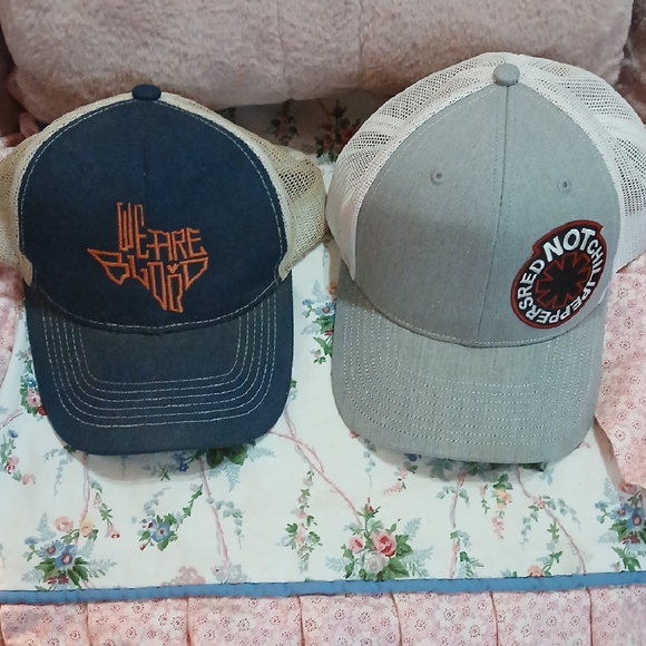 we are blood Other - ♡2 Baseball Caps, We Are Blood & Red Not Chili Peppers- Both Adjustable Sizes♡